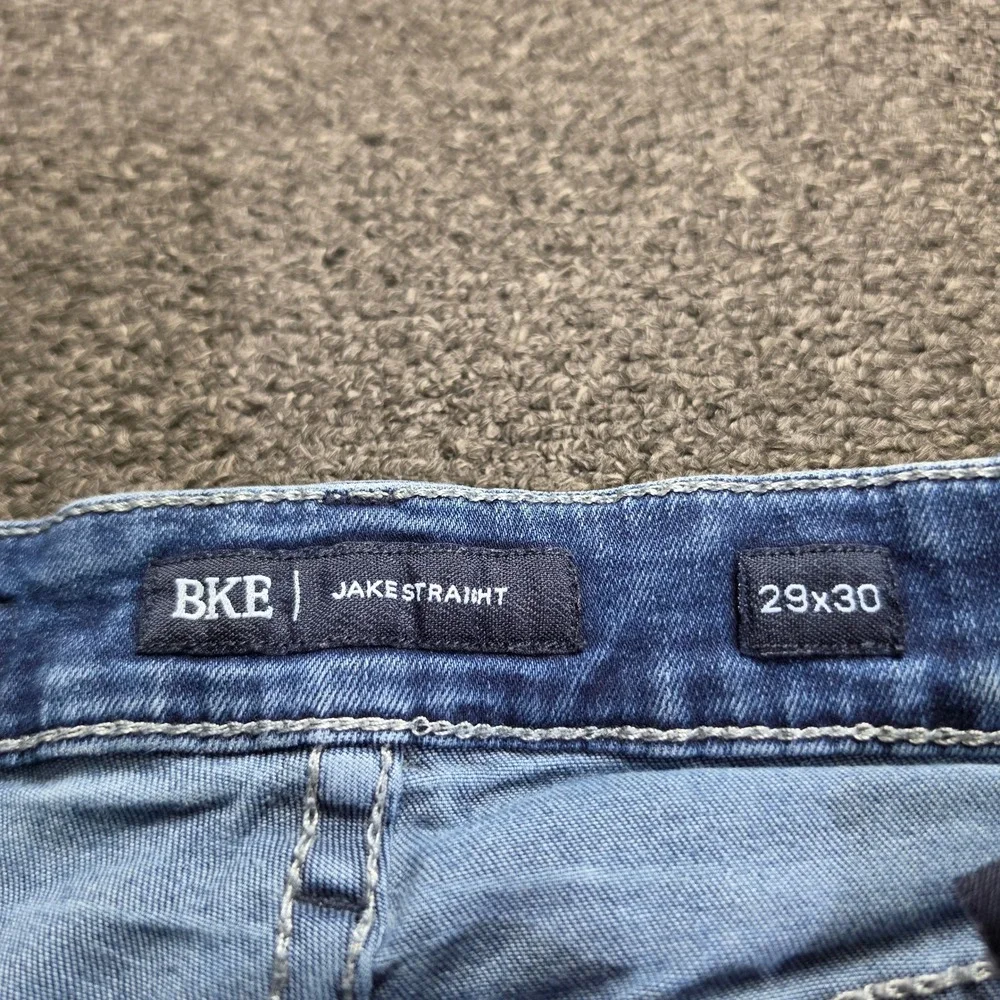 BKE Jake Straight Jeans Mens 29x30 Blue Medium Wash Stretch Denim Casual Classic